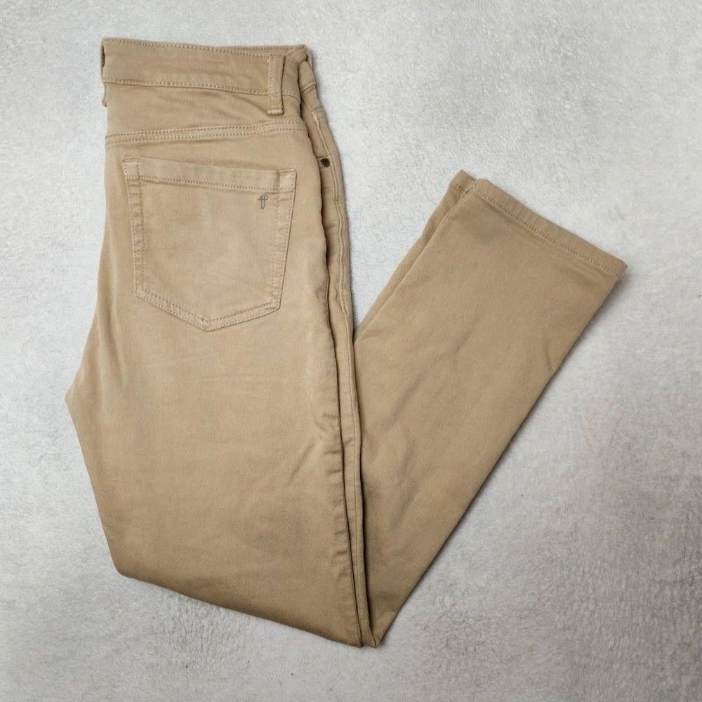 The Perfect Jean NYC Jeans Mens 32x30 Beige Skinny Slim DENKHAKI Stretch Work
